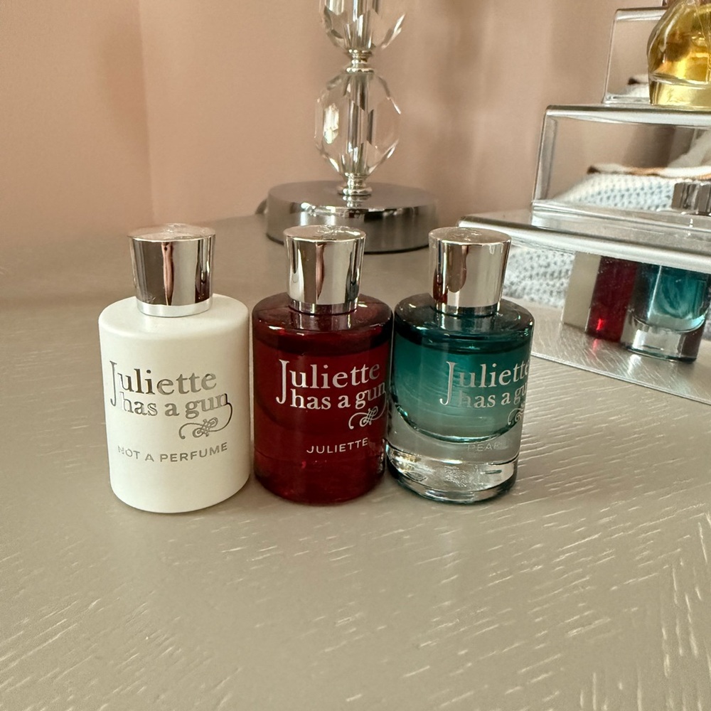 Juliette Has a Gun Fragrance Set - White, Red, and Teal